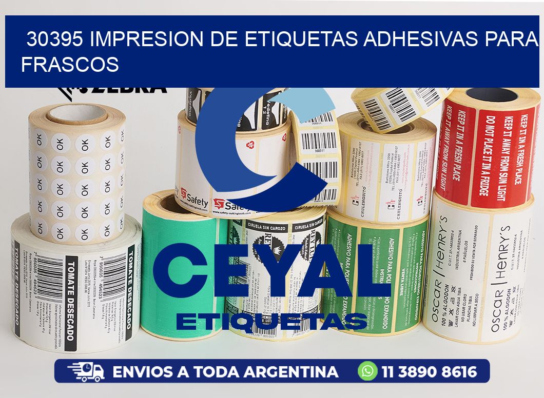 30395 IMPRESION DE ETIQUETAS ADHESIVAS PARA FRASCOS