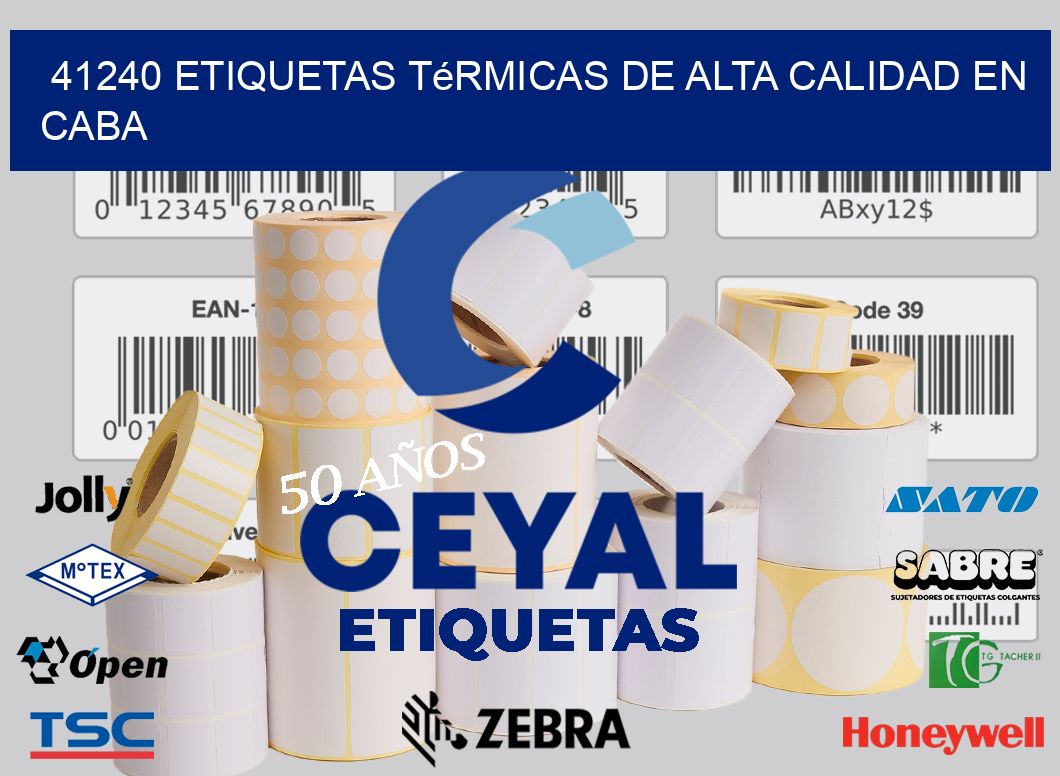 41240 Etiquetas Térmicas de Alta Calidad en CABA