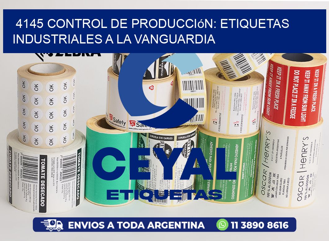 4145 Control de Producción: Etiquetas Industriales a la Vanguardia