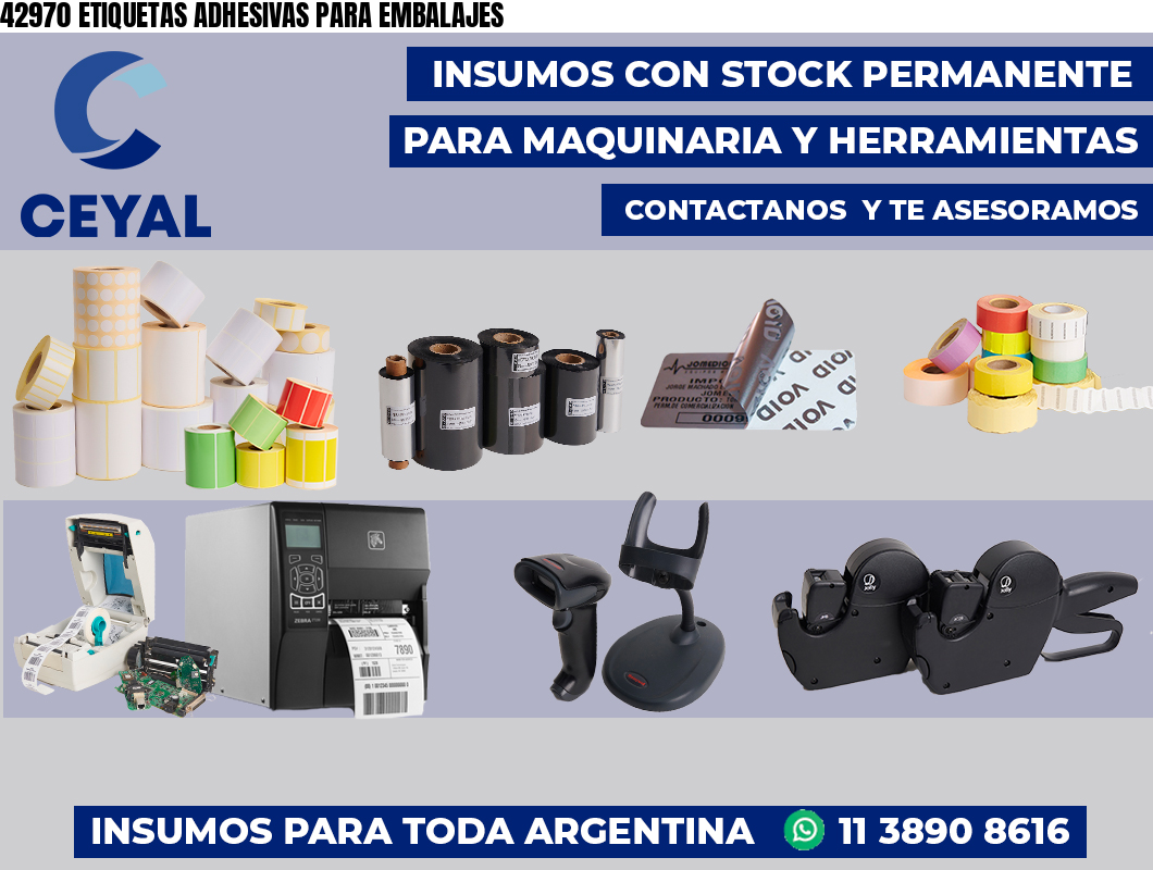 42970 ETIQUETAS ADHESIVAS PARA EMBALAJES