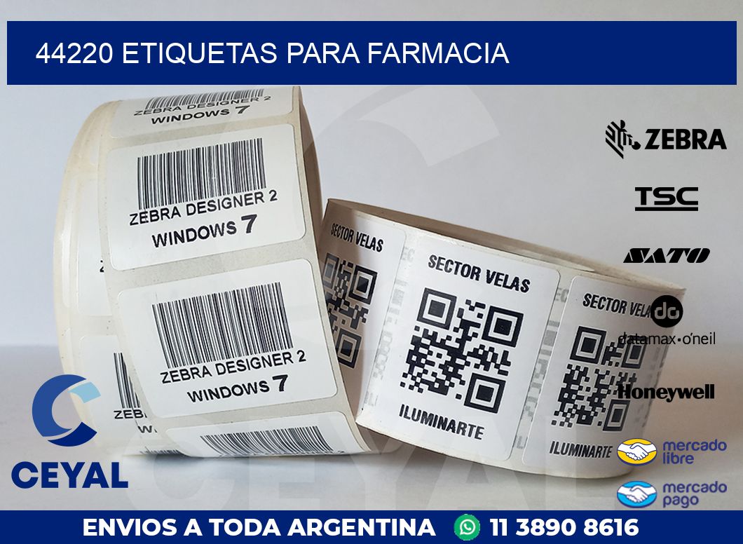 44220 ETIQUETAS PARA FARMACIA