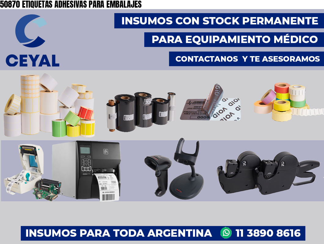 50870 ETIQUETAS ADHESIVAS PARA EMBALAJES