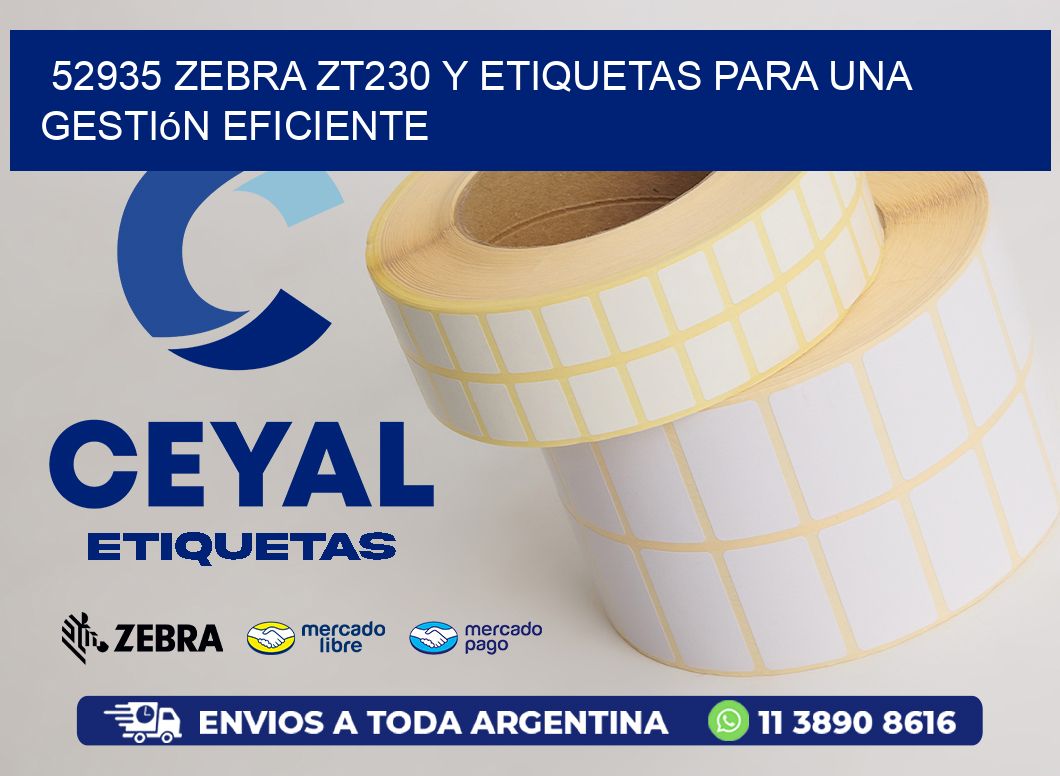 52935 Zebra ZT230 y Etiquetas para una Gestión Eficiente