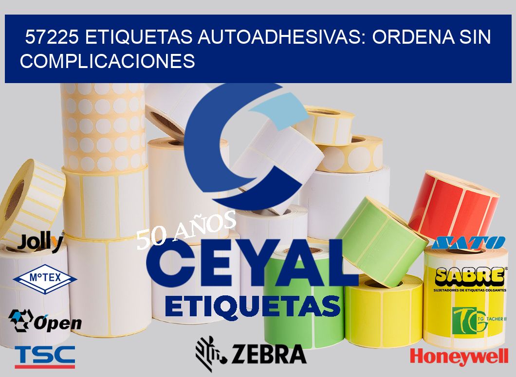 57225 Etiquetas Autoadhesivas: Ordena sin Complicaciones