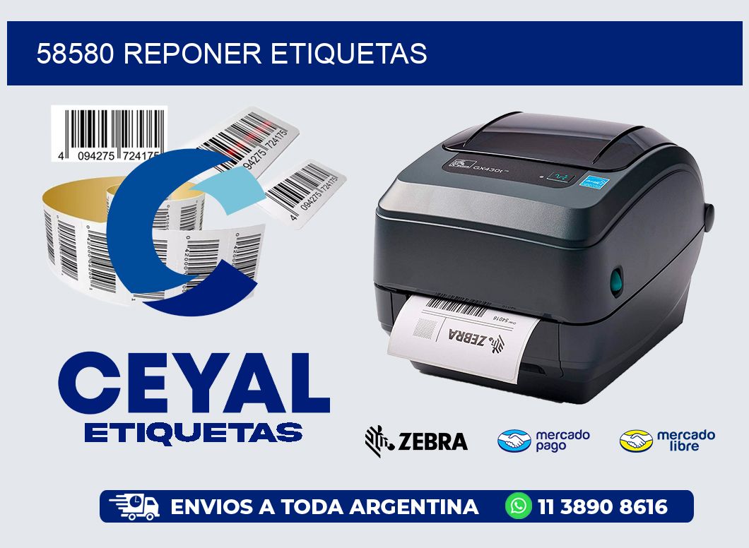58580 REPONER ETIQUETAS