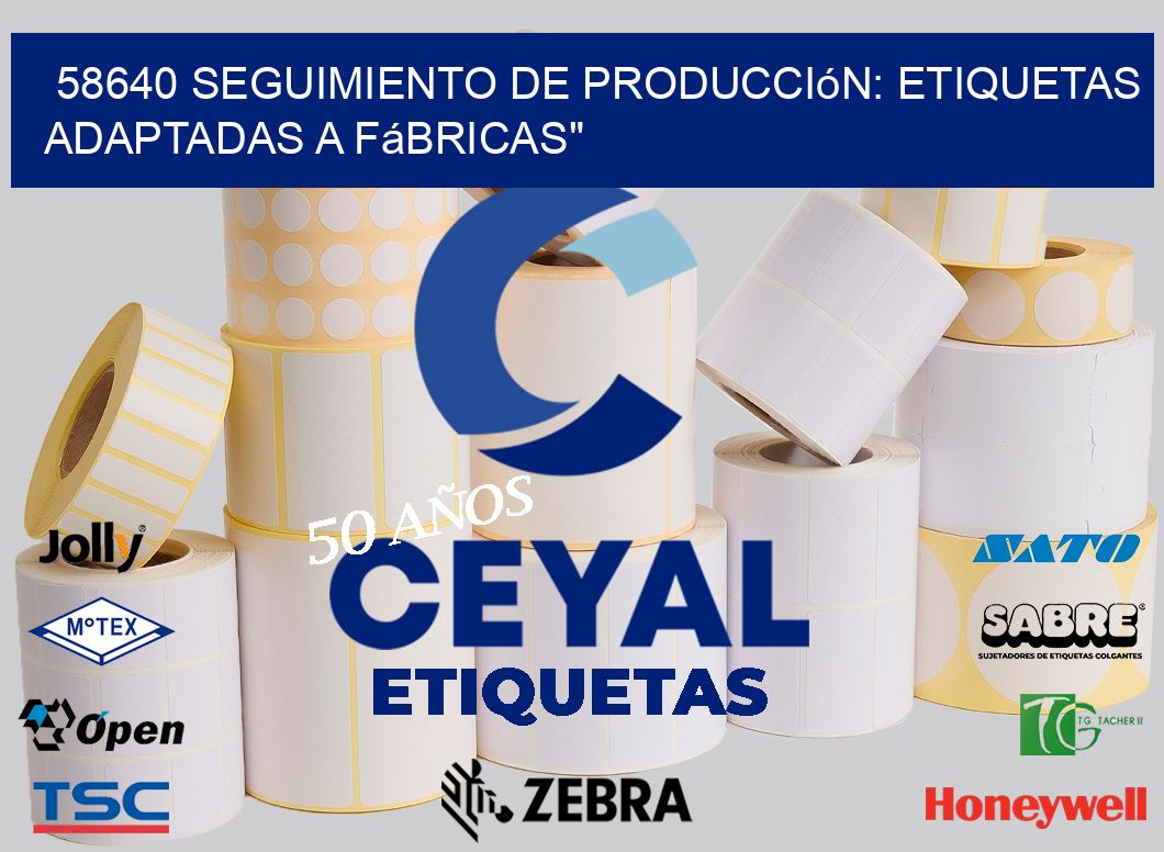 58640 Seguimiento de Producción: Etiquetas Adaptadas a Fábricas”
