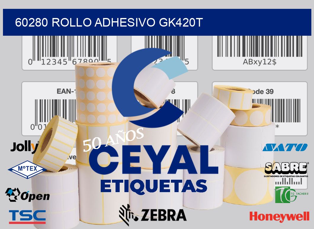 60280 ROLLO ADHESIVO GK420T