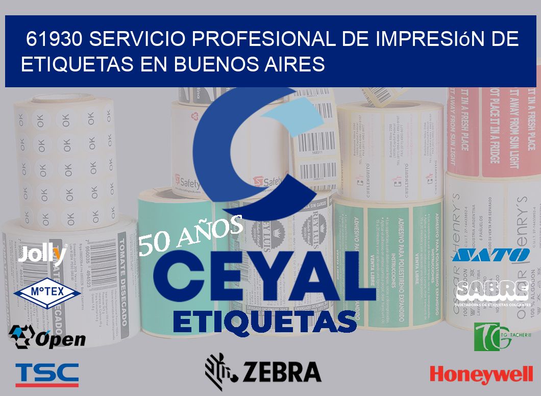 61930 Servicio Profesional de Impresión de Etiquetas en Buenos Aires