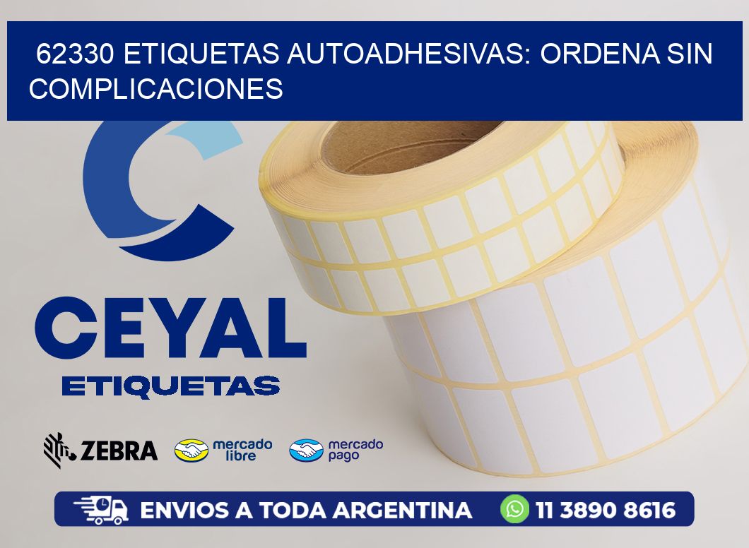 62330 Etiquetas Autoadhesivas: Ordena sin Complicaciones