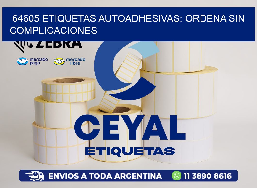 64605 Etiquetas Autoadhesivas: Ordena sin Complicaciones