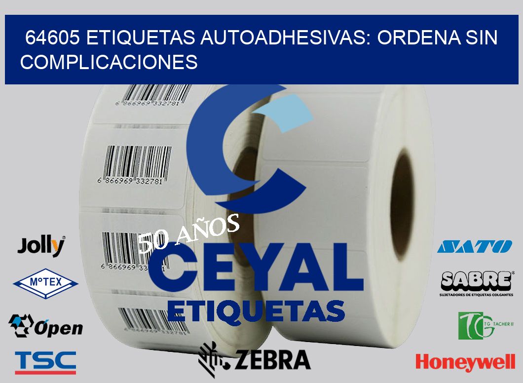 64605 Etiquetas Autoadhesivas: Ordena sin Complicaciones
