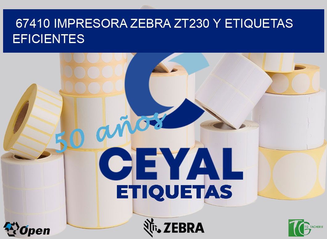 67410 Impresora Zebra ZT230 y Etiquetas Eficientes