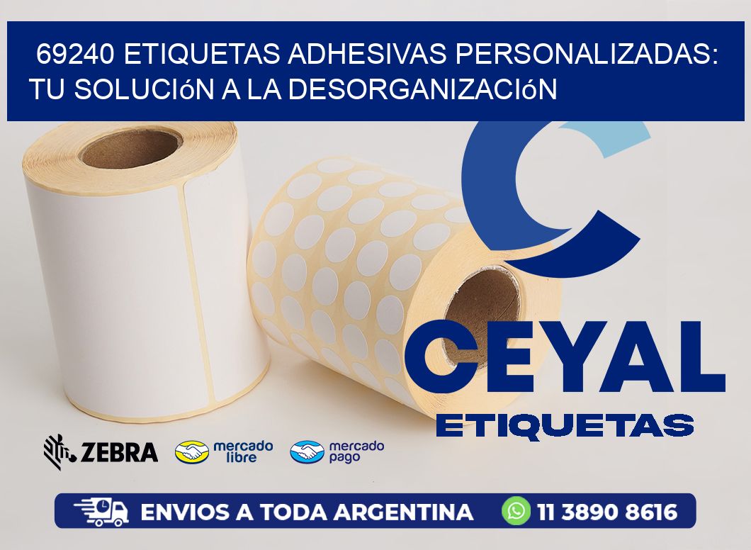 69240 Etiquetas Adhesivas Personalizadas: Tu Solución a la Desorganización