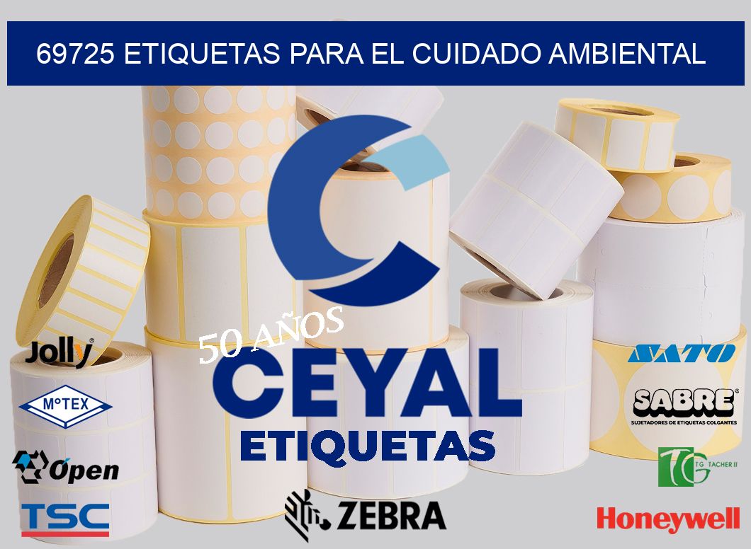 69725 etiquetas para el cuidado ambiental
