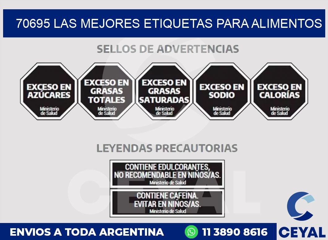 70695 LAS MEJORES ETIQUETAS PARA ALIMENTOS