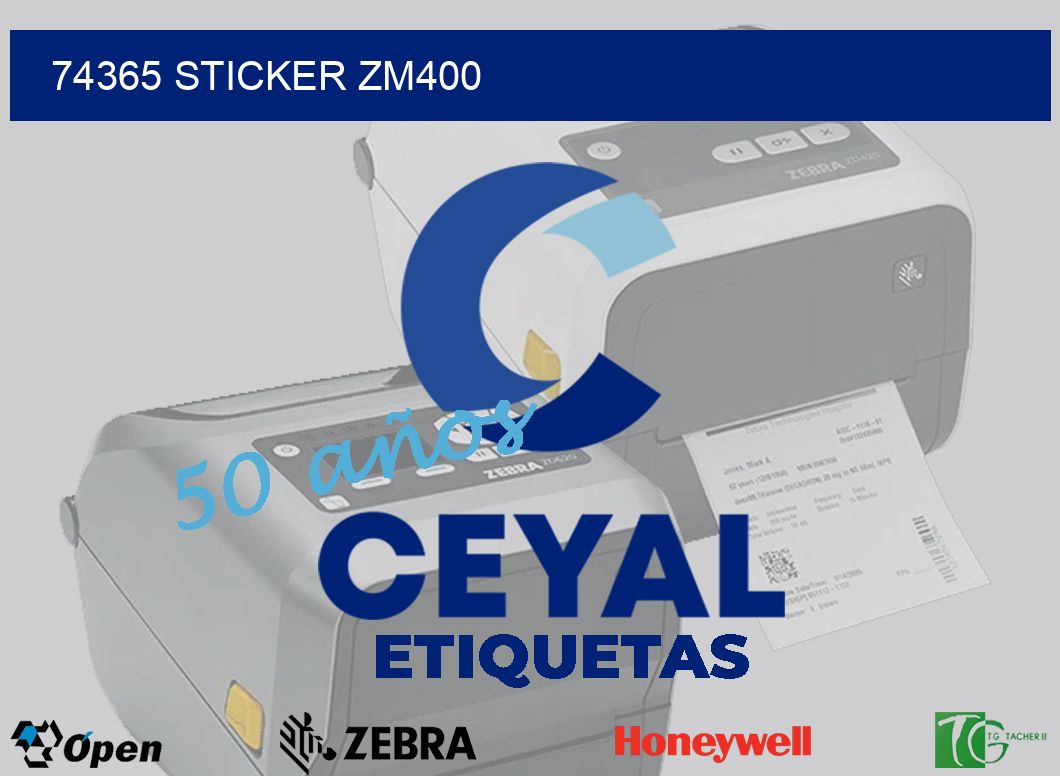 74365 STICKER ZM400