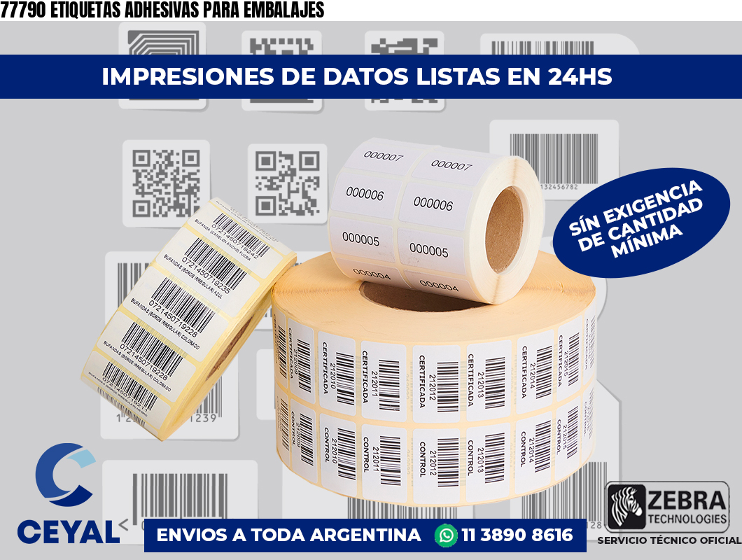 77790 ETIQUETAS ADHESIVAS PARA EMBALAJES