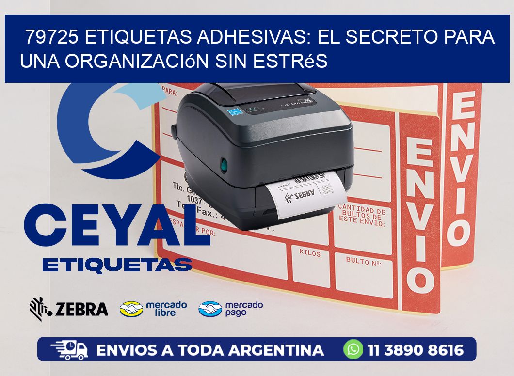 79725 Etiquetas Adhesivas: El Secreto para una Organización sin Estrés