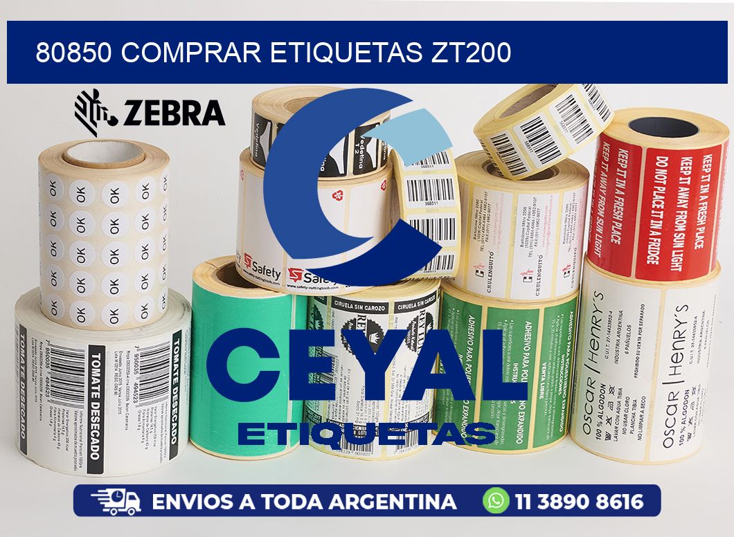80850 COMPRAR ETIQUETAS ZT200