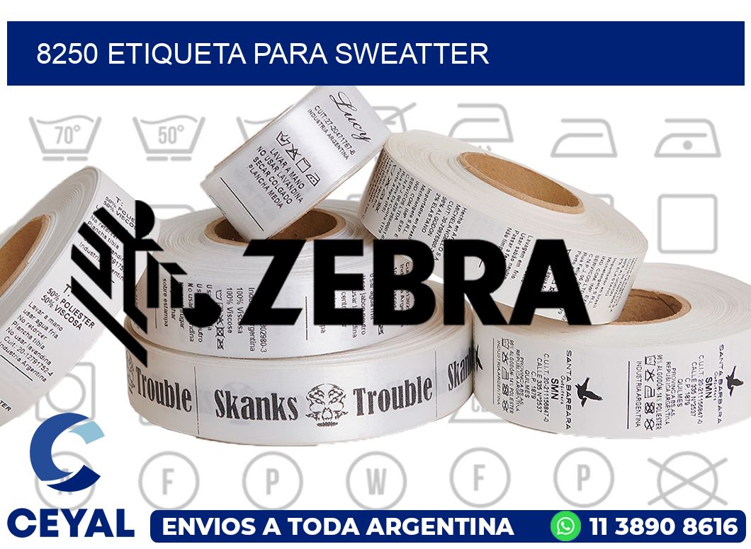 8250 ETIQUETA PARA SWEATTER