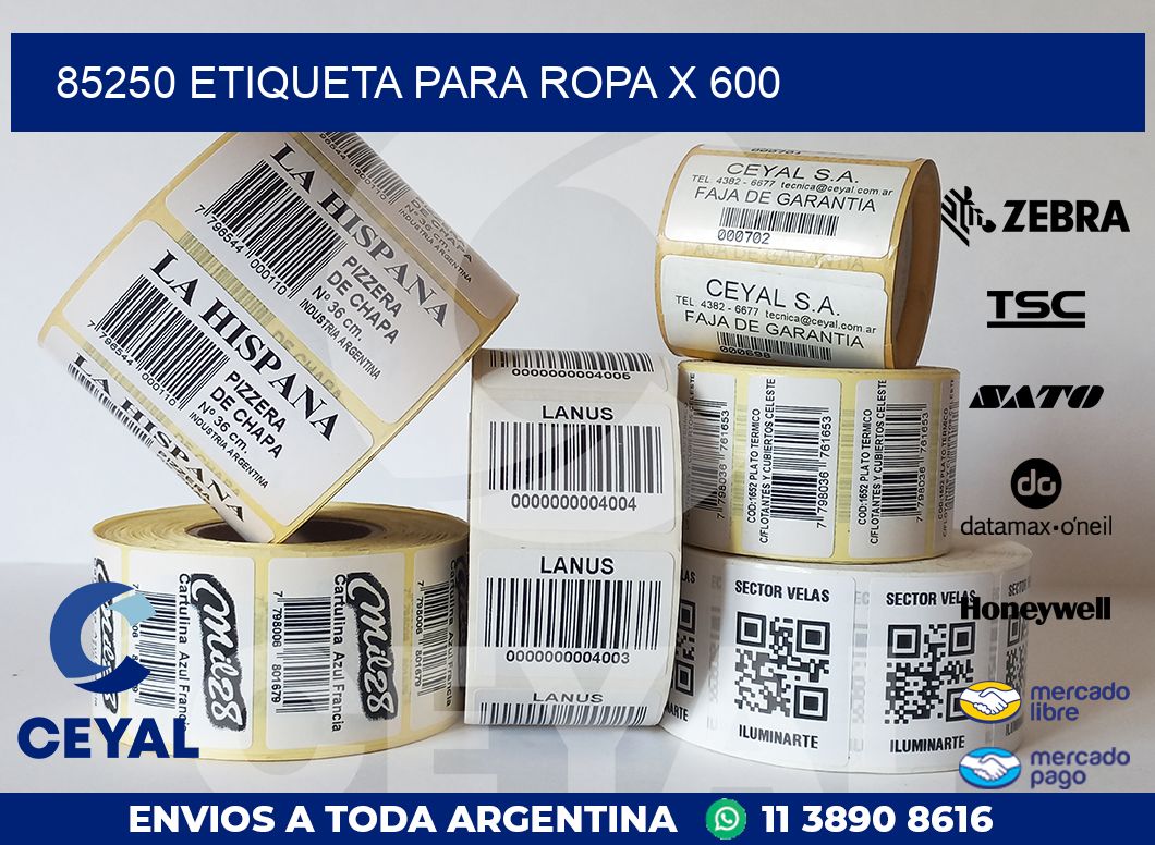 85250 ETIQUETA PARA ROPA X 600