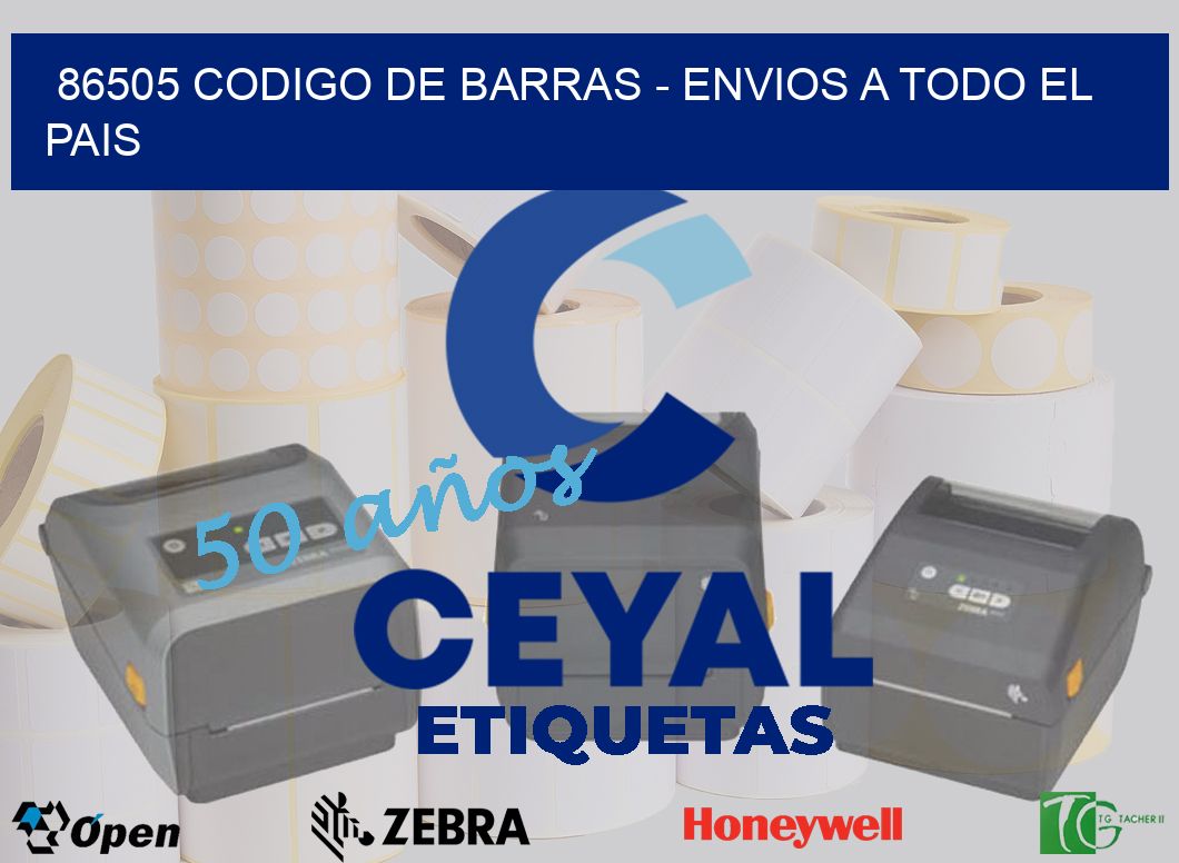 86505 CODIGO DE BARRAS – ENVIOS A TODO EL PAIS