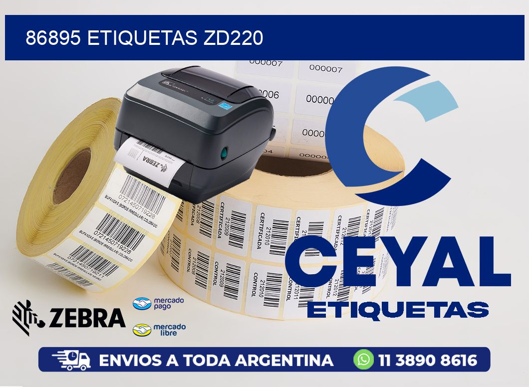 86895 ETIQUETAS ZD220