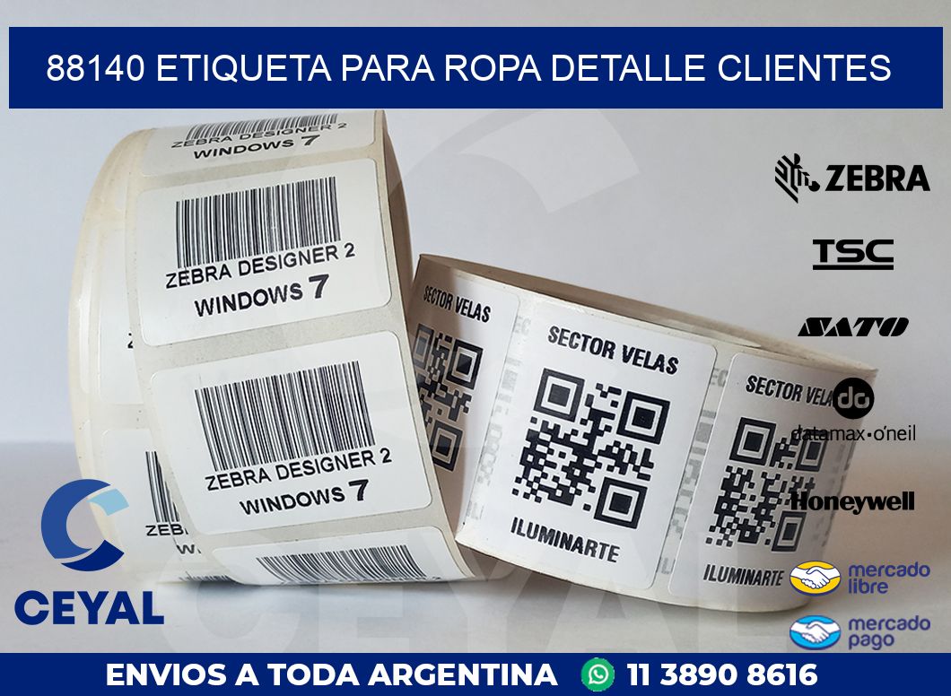 88140 ETIQUETA PARA ROPA DETALLE CLIENTES