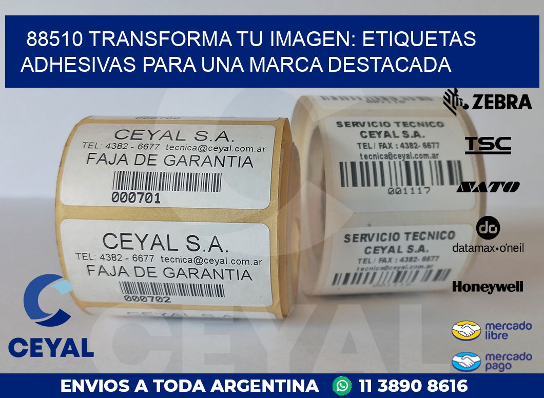 88510 TRANSFORMA TU IMAGEN: ETIQUETAS ADHESIVAS PARA UNA MARCA DESTACADA