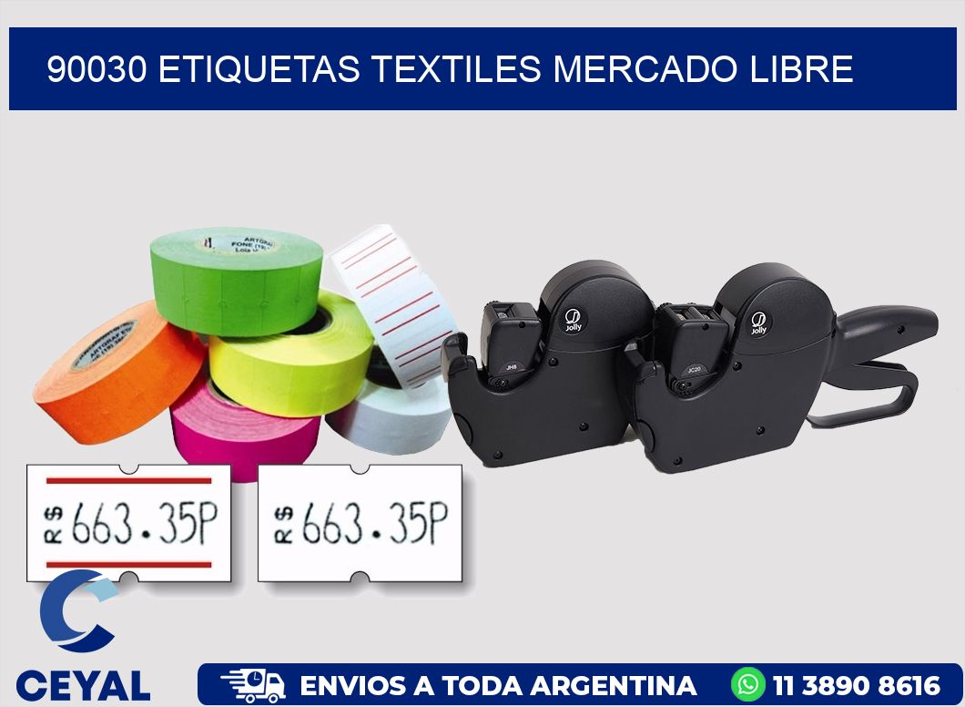 90030 ETIQUETAS TEXTILES MERCADO LIBRE