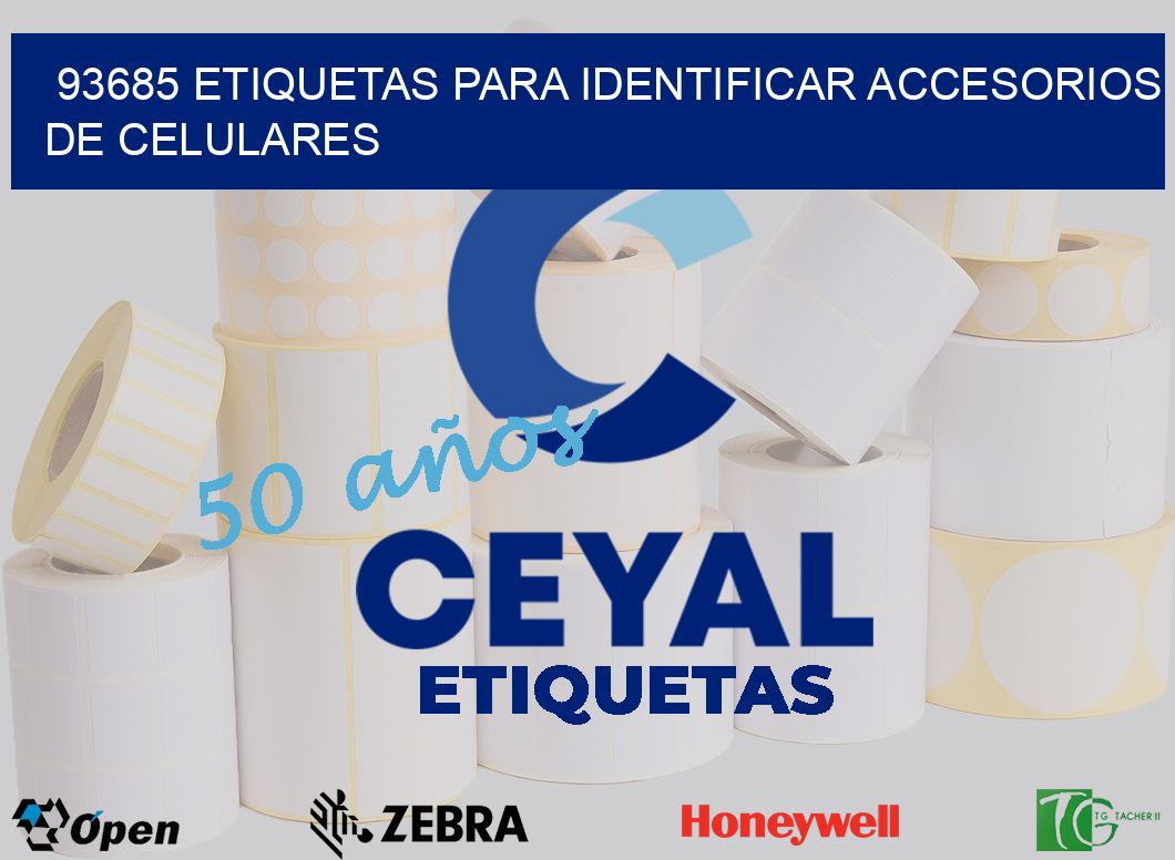93685 etiquetas para identificar accesorios de celulares