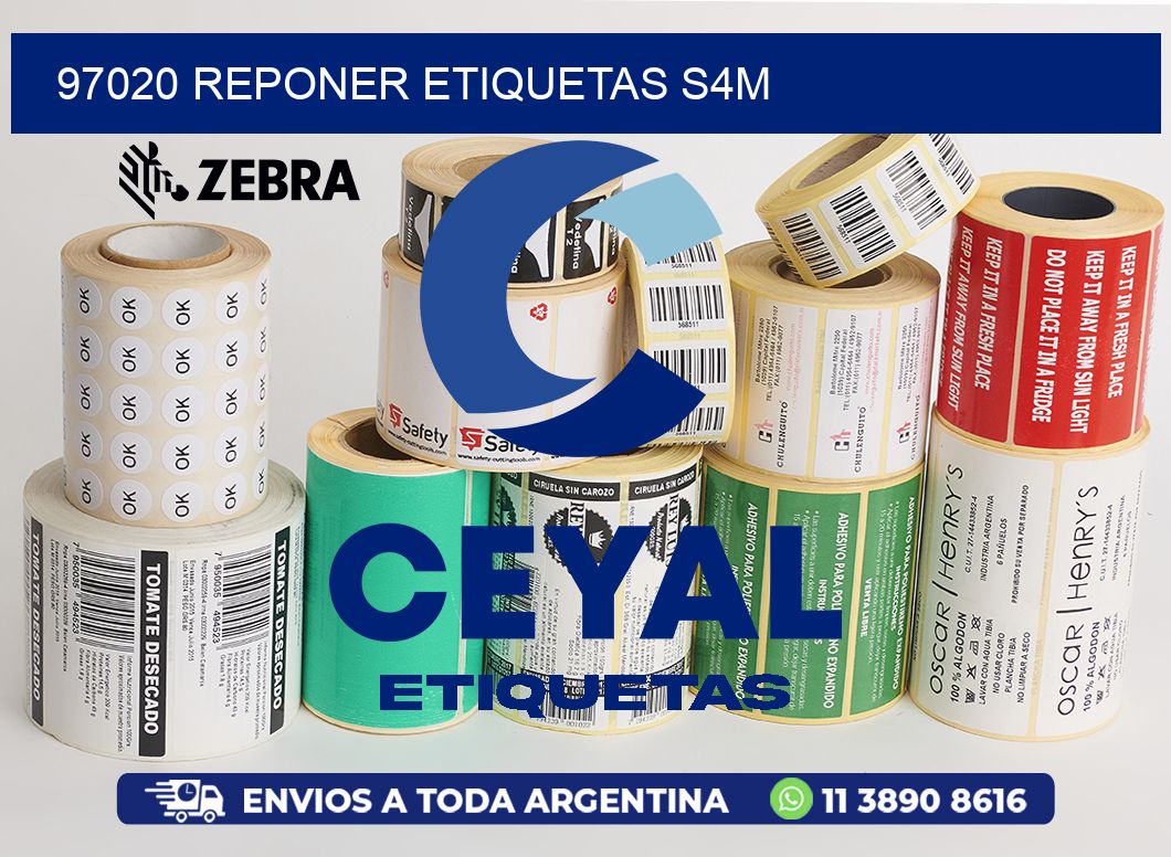 97020 REPONER ETIQUETAS S4M