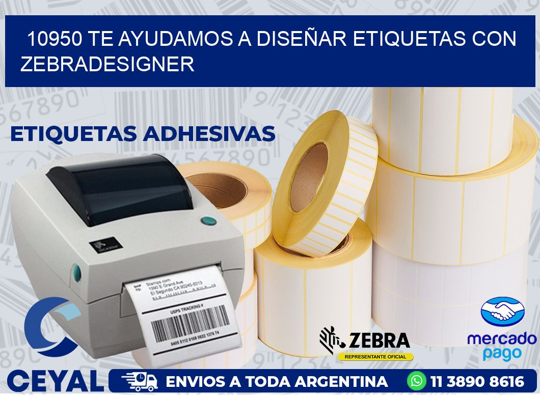10950 TE AYUDAMOS A DISEÑAR ETIQUETAS CON ZEBRADESIGNER