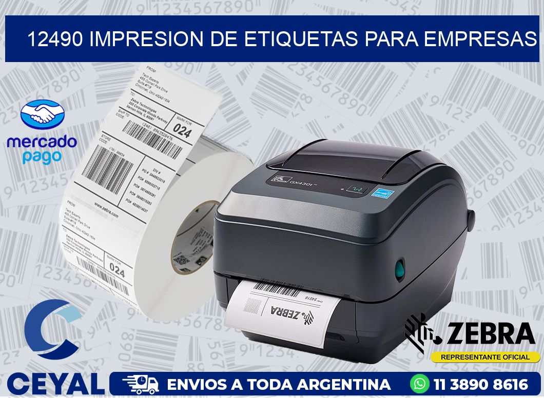 12490 IMPRESION DE ETIQUETAS PARA EMPRESAS