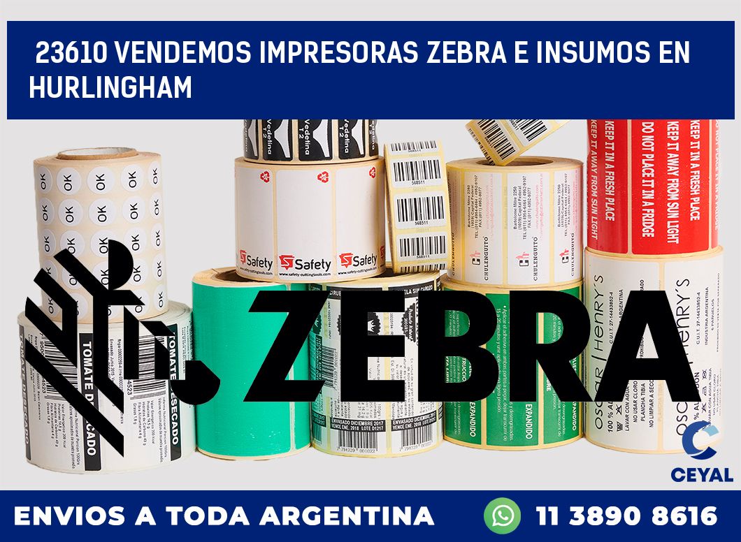 23610 VENDEMOS IMPRESORAS ZEBRA E INSUMOS EN HURLINGHAM