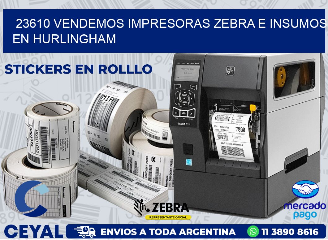 23610 VENDEMOS IMPRESORAS ZEBRA E INSUMOS EN HURLINGHAM