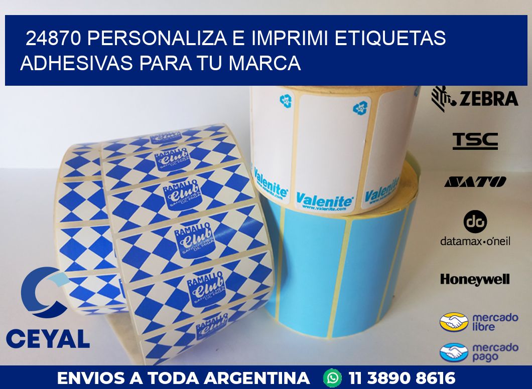 24870 PERSONALIZA E IMPRIMI ETIQUETAS ADHESIVAS PARA TU MARCA