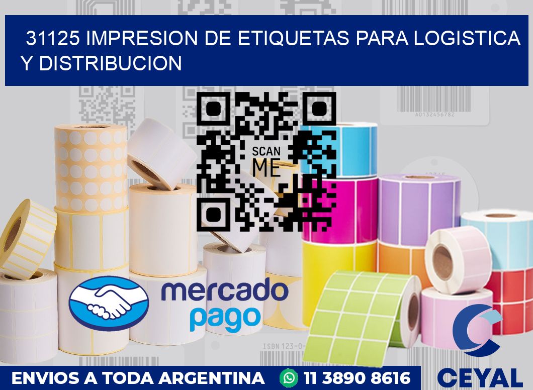31125 IMPRESION DE ETIQUETAS PARA LOGISTICA Y DISTRIBUCION