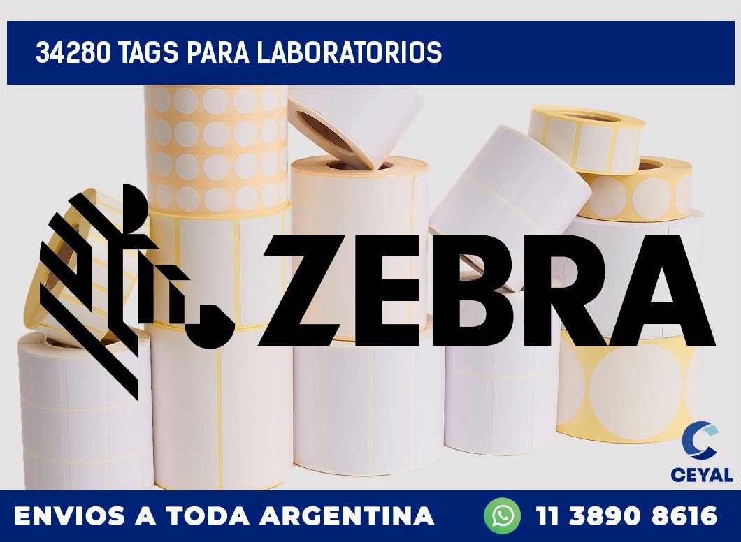 34280 TAGS PARA LABORATORIOS
