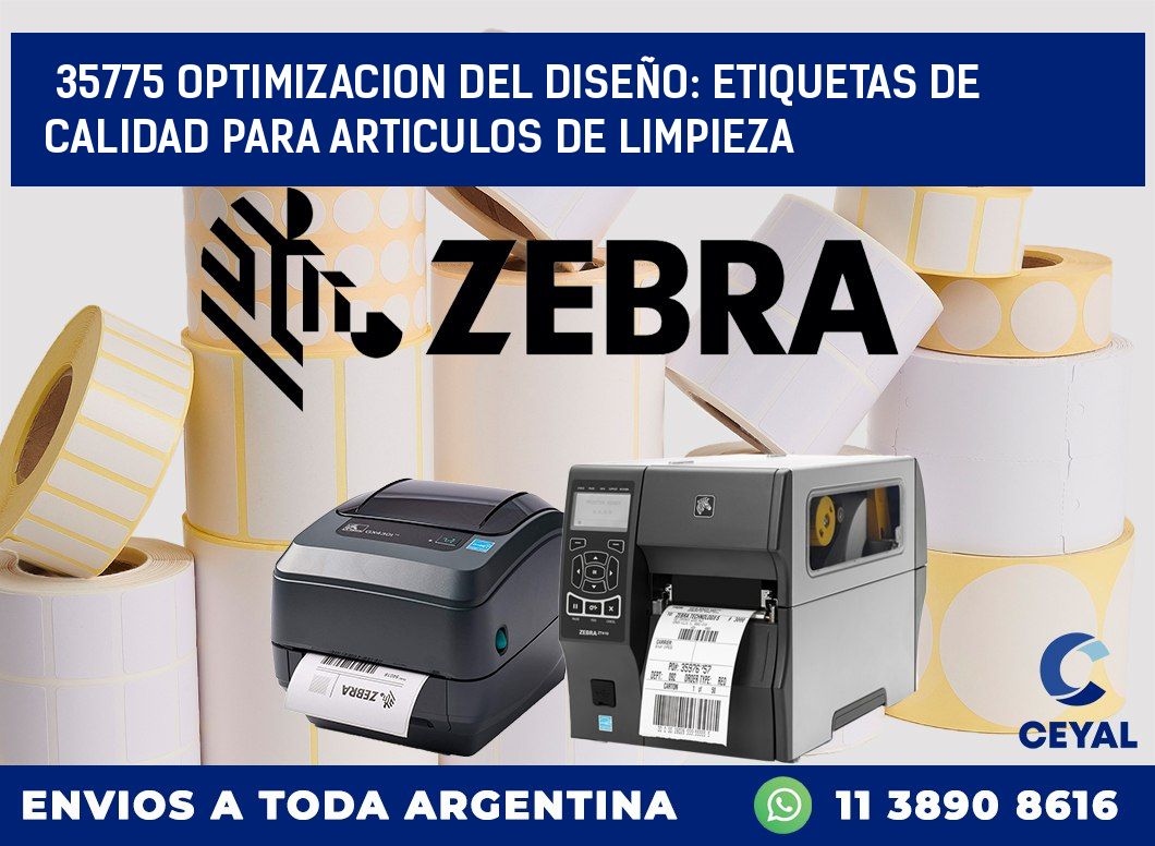 35775 OPTIMIZACION DEL DISEÑO: ETIQUETAS DE CALIDAD PARA ARTICULOS DE LIMPIEZA
