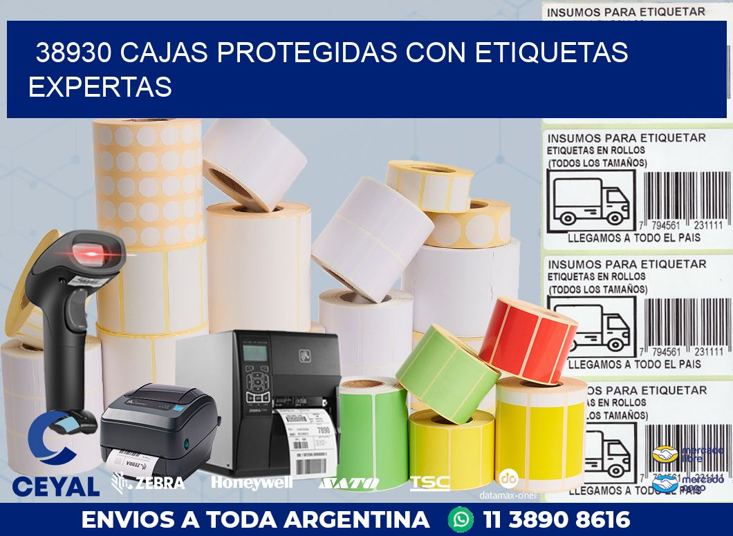 38930 CAJAS PROTEGIDAS CON ETIQUETAS EXPERTAS