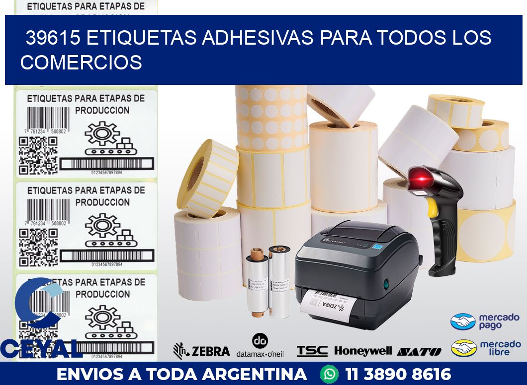 39615 ETIQUETAS ADHESIVAS PARA TODOS LOS COMERCIOS