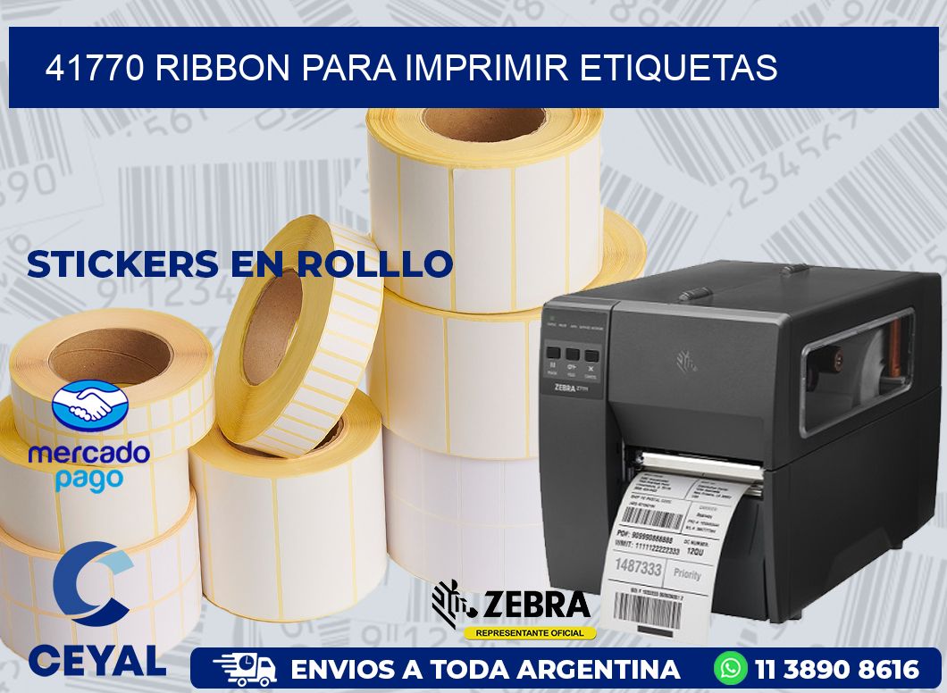 41770 RIBBON PARA IMPRIMIR ETIQUETAS