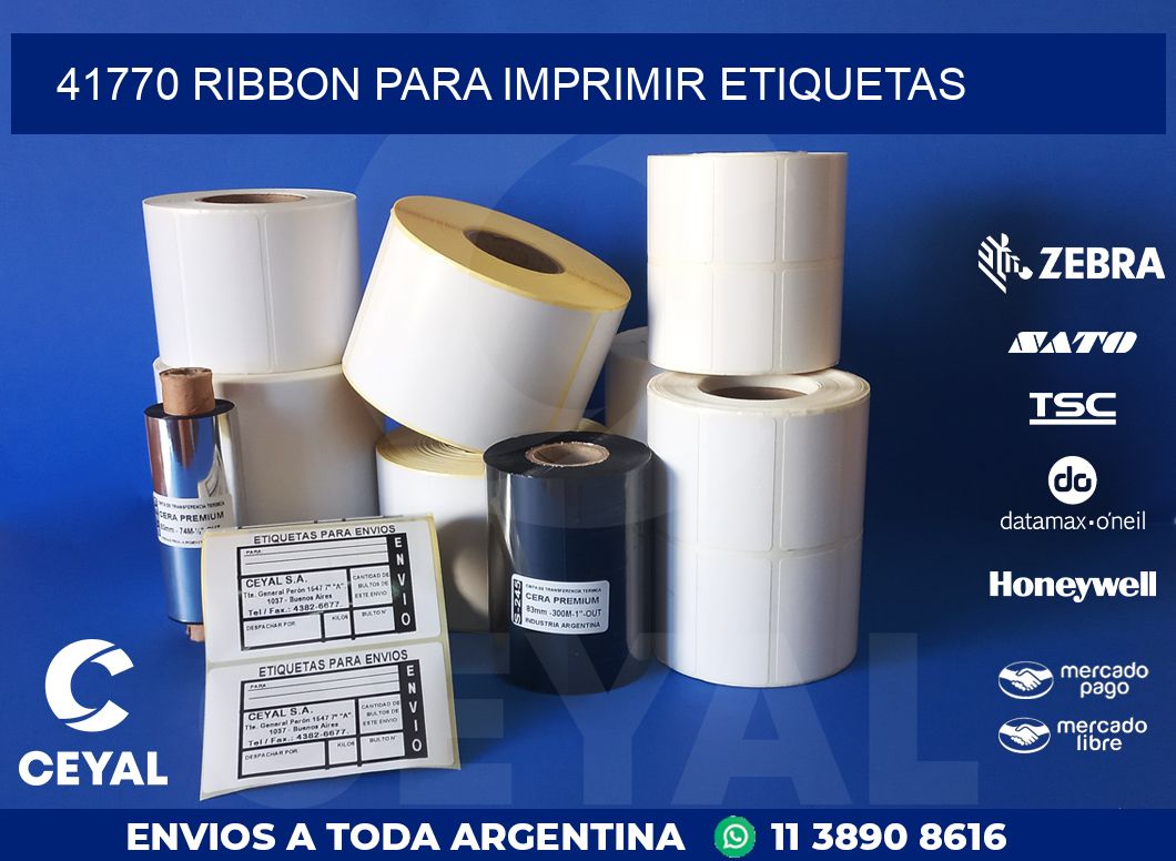 41770 RIBBON PARA IMPRIMIR ETIQUETAS