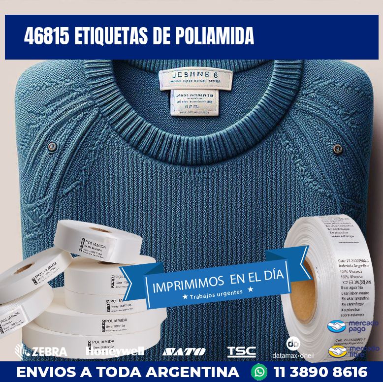 46815 ETIQUETAS DE POLIAMIDA