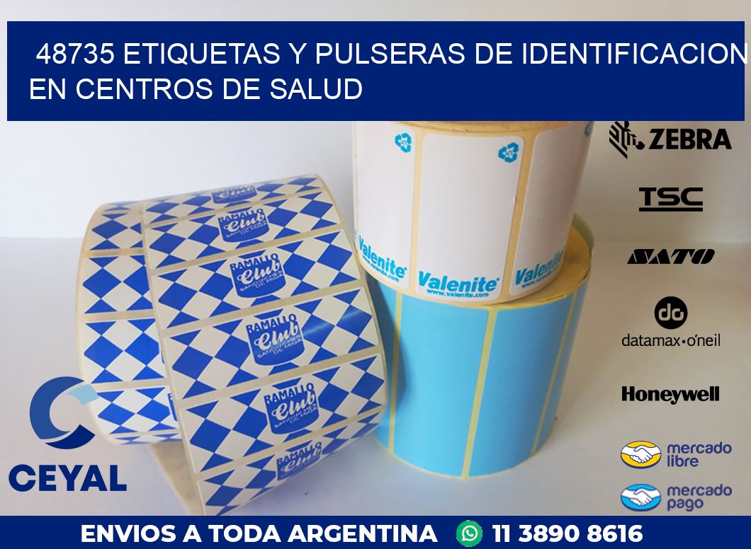 48735 ETIQUETAS Y PULSERAS DE IDENTIFICACION EN CENTROS DE SALUD