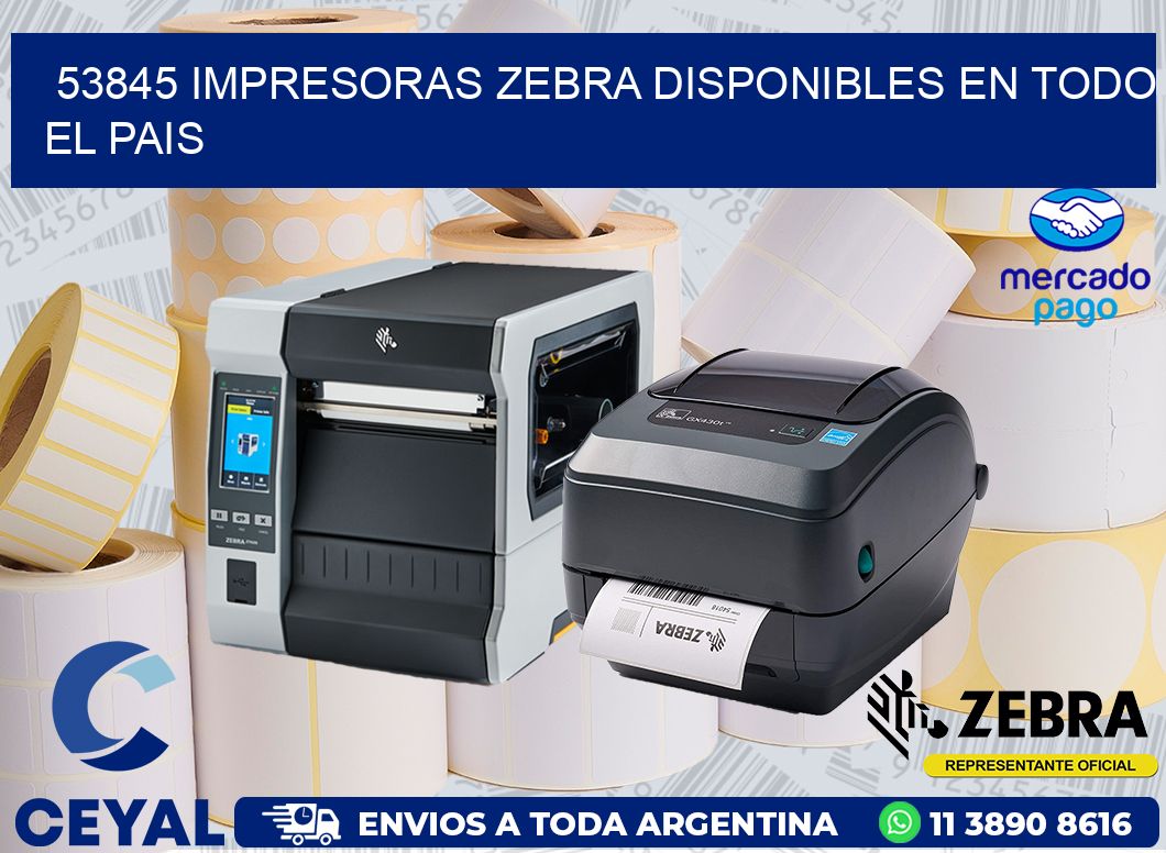 53845 IMPRESORAS ZEBRA DISPONIBLES EN TODO EL PAIS