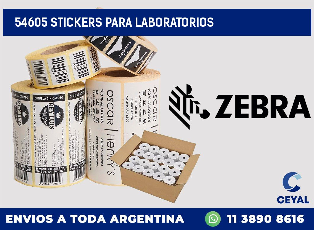 54605 STICKERS PARA LABORATORIOS