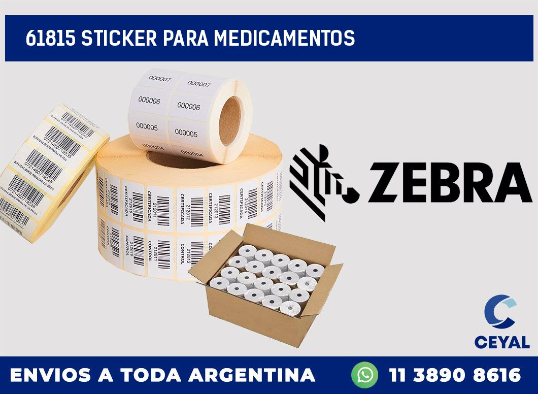 61815 STICKER PARA MEDICAMENTOS