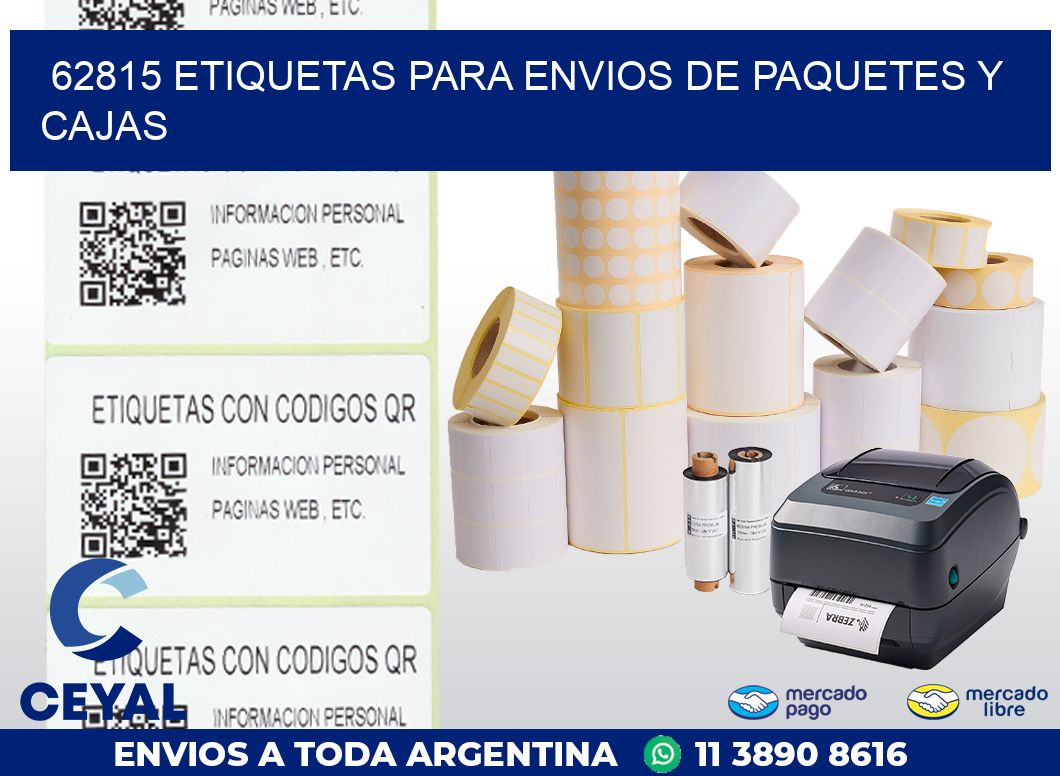 62815 ETIQUETAS PARA ENVIOS DE PAQUETES Y CAJAS